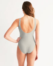 Load image into Gallery viewer, Women Zumk Cute Silver Grey  One-Piece Swimsuit
